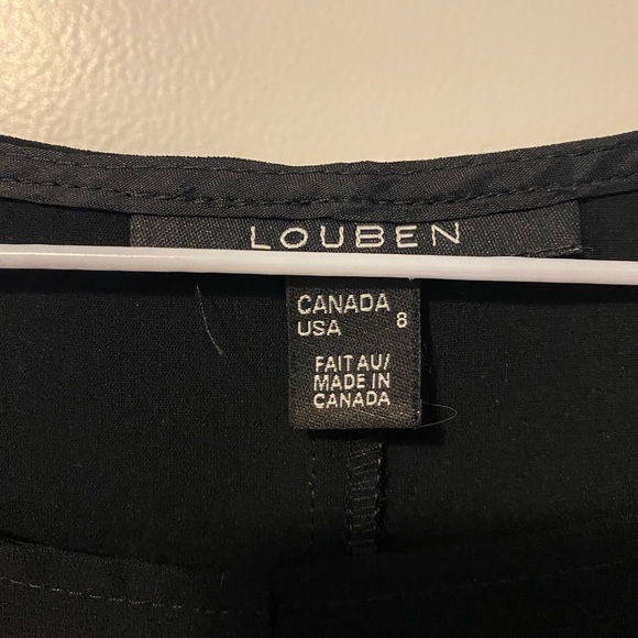 Black Louben Formal Structured Top - Picture 3 of 7